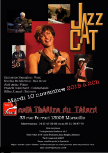 Jazz Cat - Catherine Nanoglou - Quintet - version cordes - orchestre - orchestre à cordes - le bouchon - le Bouchon-Lyonnais - cuisine lyonnaise - le Têtard - café-théâtre